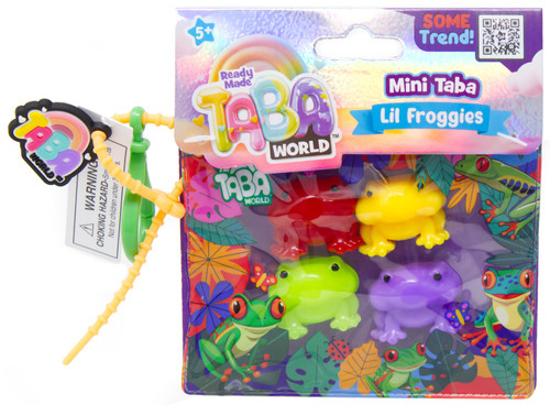 Taba World Mini Taba Lil Froggies Mini Squeeze Toy 4-Pack、ToyWiz、kayou