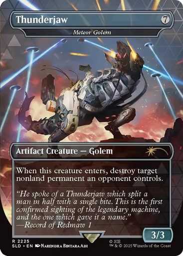 Meteor Golem Thunderjaw (Foil) (Secret Lair - Horizon: Into the Forbidden West) | Secret Lair Drops、Magic: The Gathering、kayou