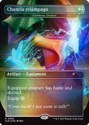 Chancla relámpago - Lightning Greaves (Rainbow Foil) (SLD-2062) - Secret Lair Drop Series Foil、Wizards of the Coast、kayou