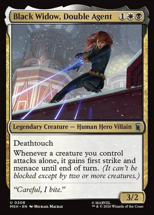 MtG Marvel Super Heroes Uncommon Black Widow, Double Agent #208、ToyWiz、kayou