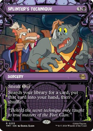 Splinter's Technique (Showcase) (TMT-233) - Teenage Mutant Ninja Turtles Foil、Wizards of the Coast、kayou