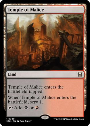 Temple of Malice (Ripple Foil) (M3C-389) - Modern Horizons 3 Commander Foil、Wizards of the Coast、kayou