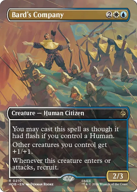 Bard's Company (Borderless Scene) | The Hobbit、Magic: The Gathering、kayou