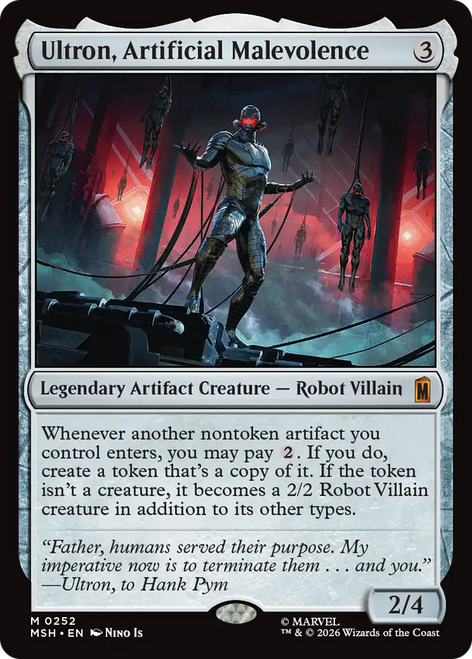 Ultron, Artificial Malevolence (Foil) | Marvel Super Heroes、Magic: The Gathering、kayou