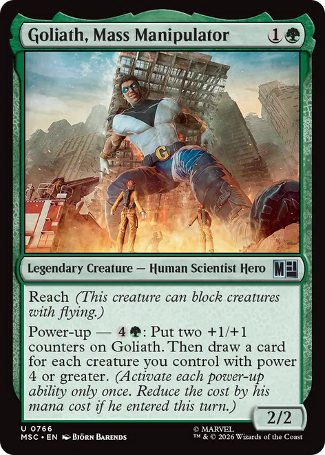 Goliath, Mass Manipulator (Foil) | Marvel Super Heroes Commander、Magic: The Gathering、kayou