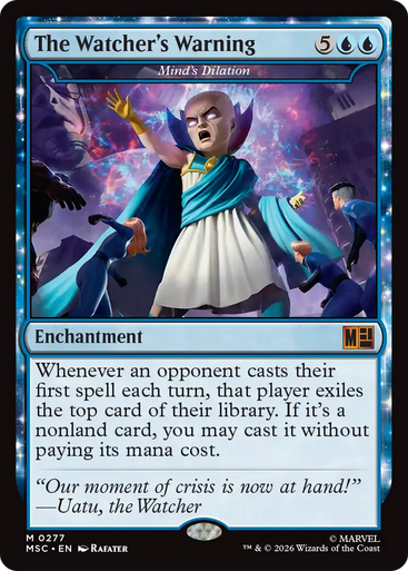 Mind's Dilation The Watcher's Warning (Surge Foil) | Marvel Super Heroes Commander、Magic: The Gathering、kayou