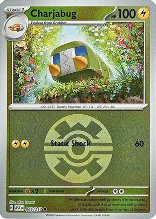 Charjabug (Quick Ball) 65 - ME Ascended Heroes Reverse Holofoil、The Pokémon Company、kayou