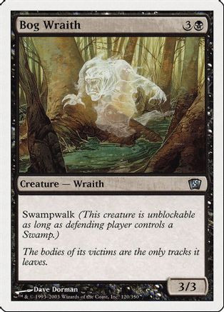 Bog Wraith (8ED-120) - 8th Edition、Wizards of the Coast、kayou