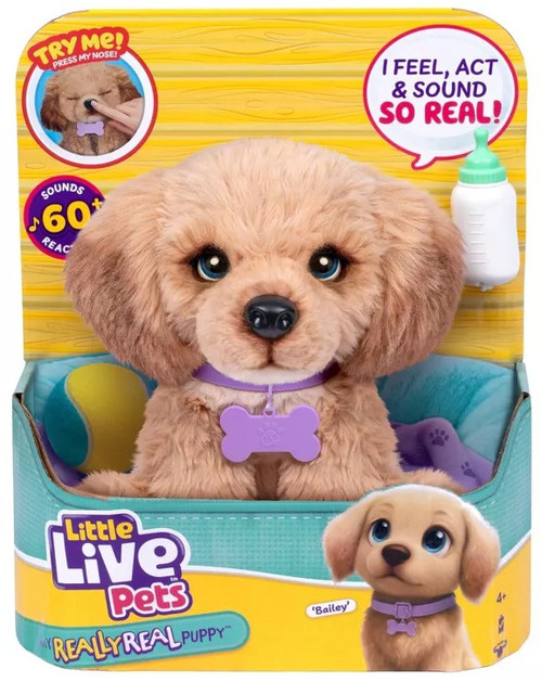 Little Live Pets My Really Real Puppy Bailey Electronic Pet 60+ Sounds & Reactions!、ToyWiz、kayou