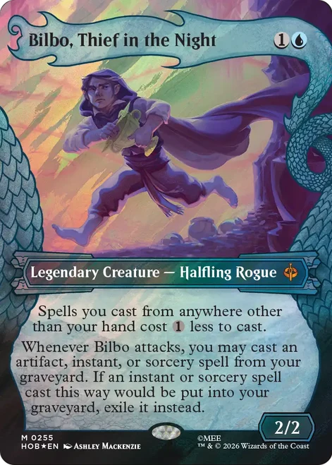 Bilbo, Thief in the Night (Dragon Hoard Frame Surge Foil) | The Hobbit、Magic: The Gathering、kayou