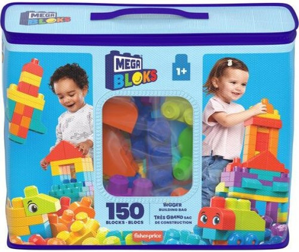 Fisher Price Mega Bloks BIGGER Building Bag Set 150 Pieces、ToyWiz、kayou