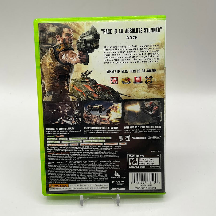 Rage Xbox 360 Used、Collector Store LLC - VG、kayou