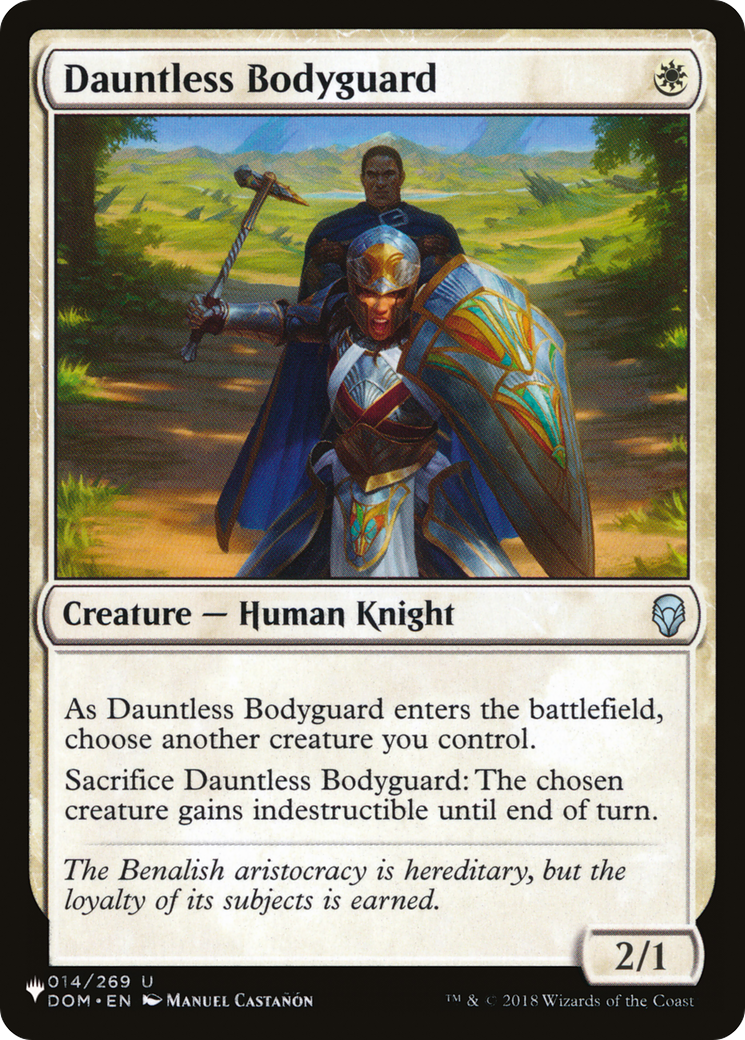 Dauntless Bodyguard (LIST-014/269) - The List、Wizards of the Coast、kayou