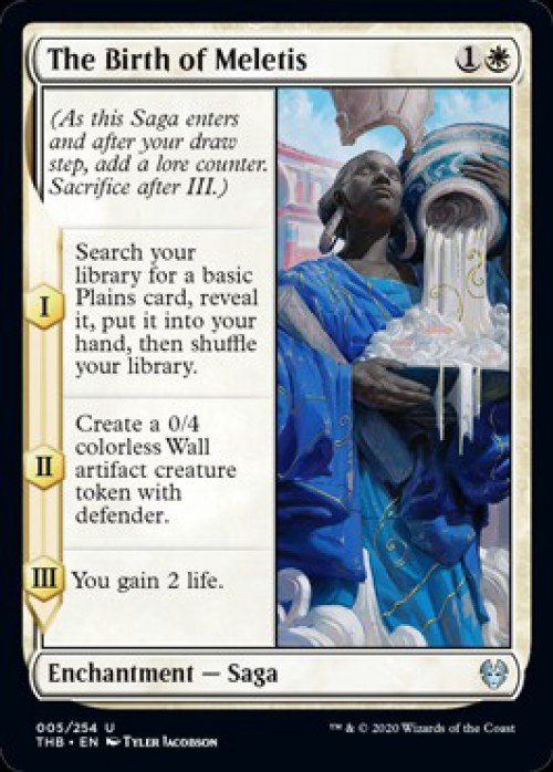 MtG Trading Card Game Theros Beyond Death Uncommon FOIL The Birth of Meletis #5、ToyWiz、kayou
