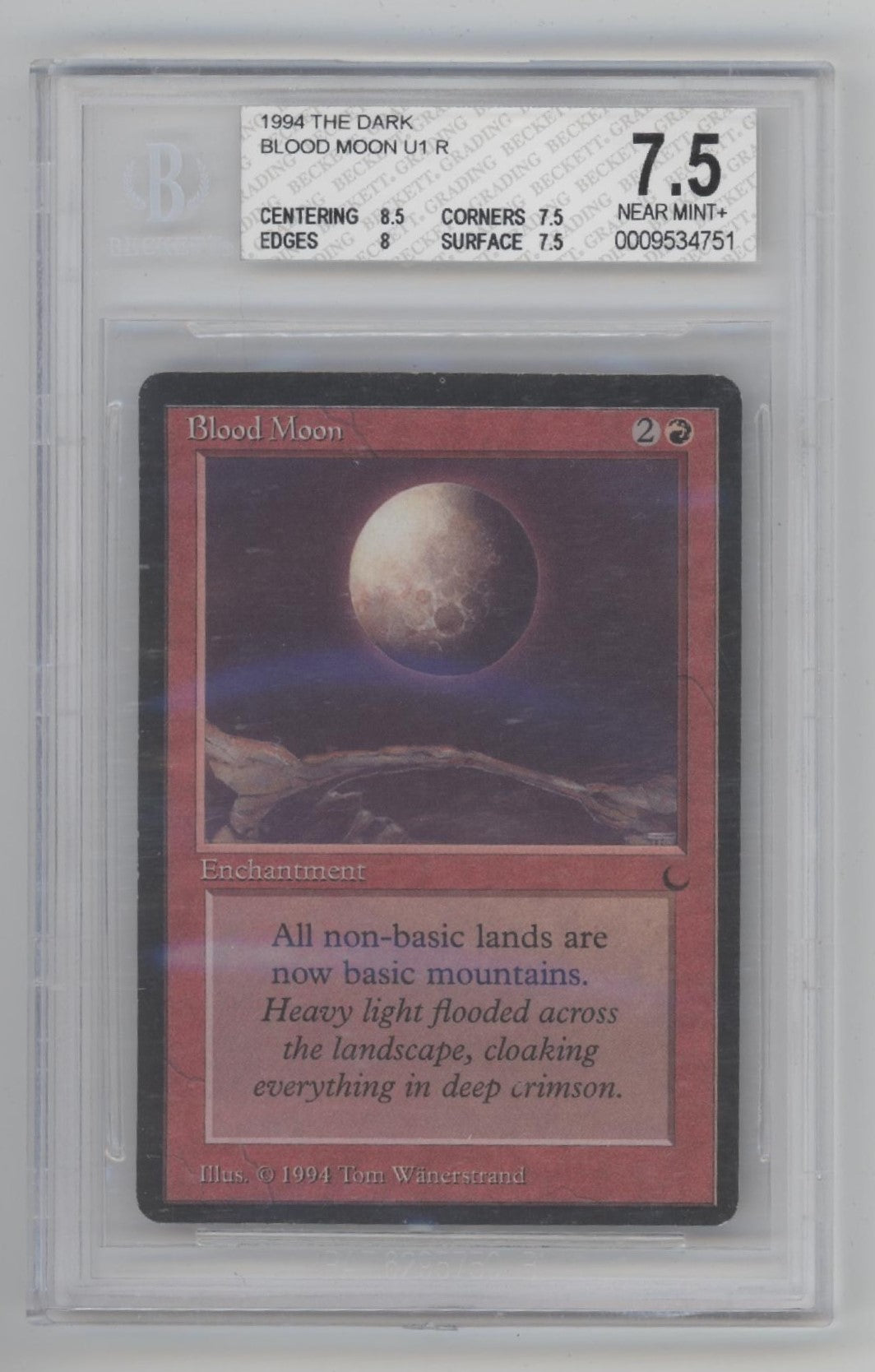 Blood Moon Magic the Gathering The Dark Beckett 7.5、Collector Store LLC Gaming、kayou