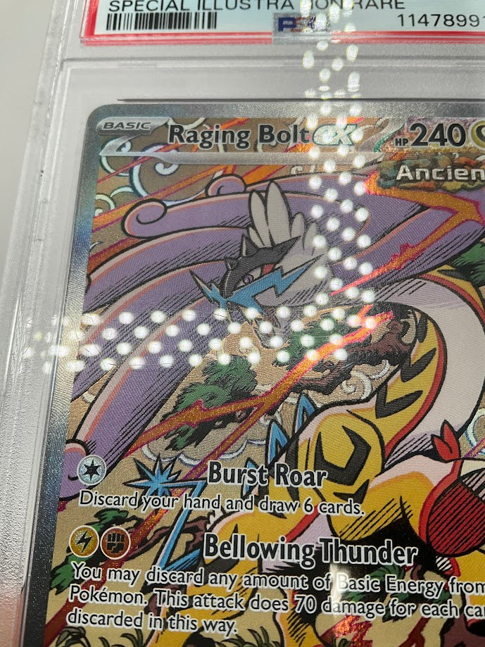 Raging Bolt ex Pokemon Prismatic Evolutions Special Illustration Rare #166 PSA 9、Collector Store LLC Gaming、kayou