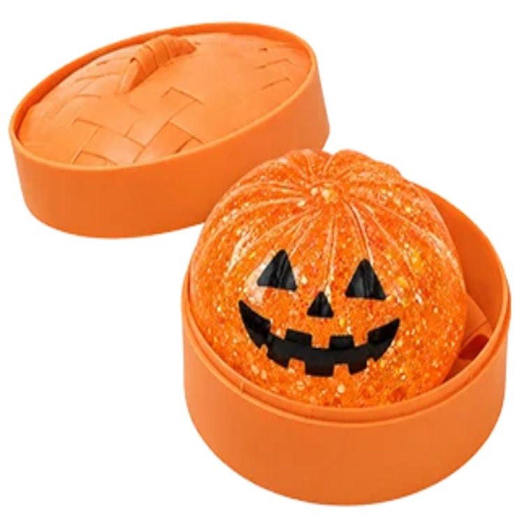Fun Doh Squishzilla Petite Halloween Dumpling Pumpkin Pudge 1.7-Inch Squishy Toy、ToyWiz、kayou