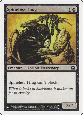 Spineless Thug (9ED-165) - 9th Edition Foil、Wizards of the Coast、kayou