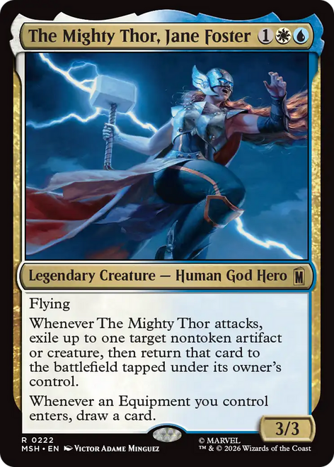 The Mighty Thor, Jane Foster (Foil) | Marvel Super Heroes、Magic: The Gathering、kayou