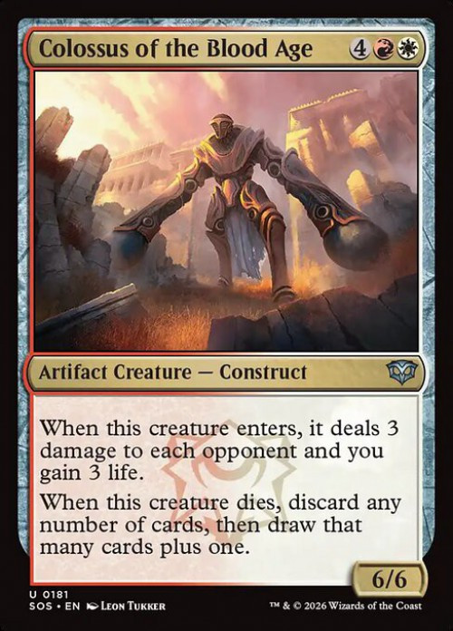 MtG Secrets of Strixhaven Uncommon FOIL Colossus of the Blood Age #181、ToyWiz、kayou