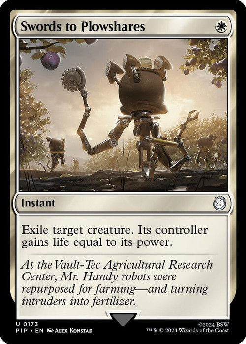 MtG Universes Beyond: Fallout Uncommon Swords to Plowshares #173、ToyWiz、kayou