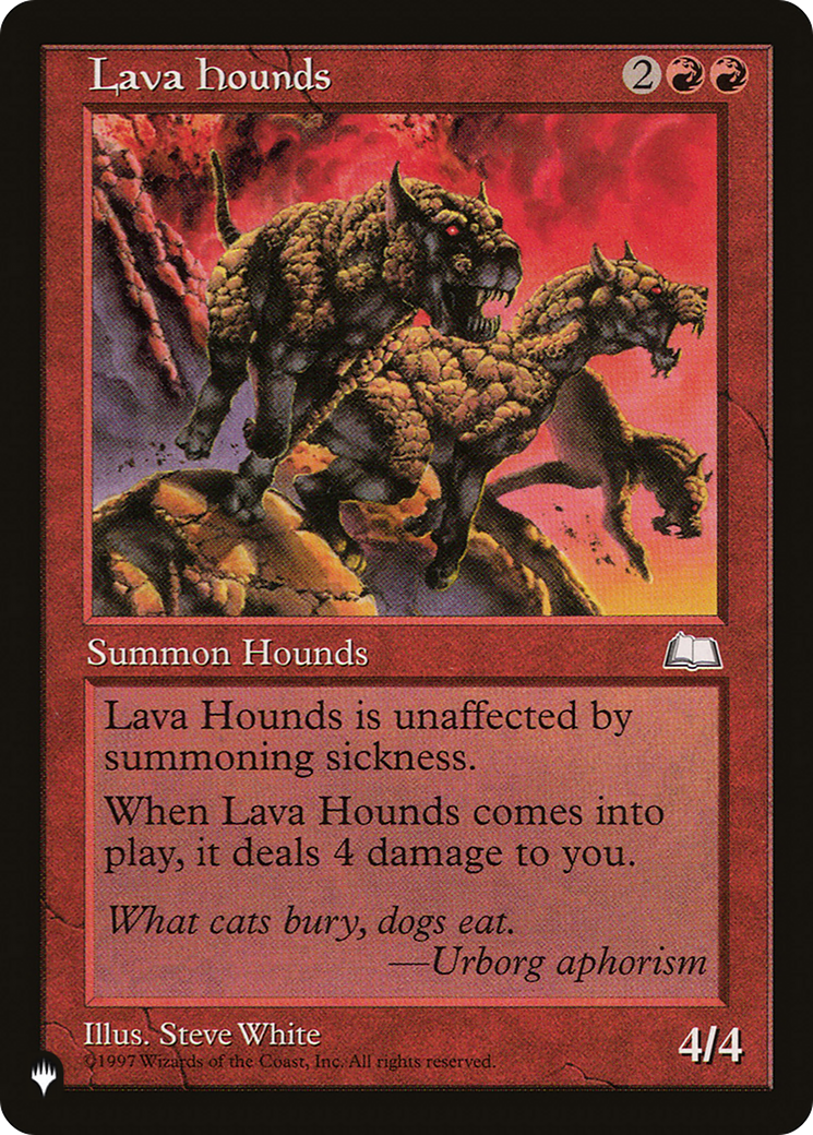 Lava Hounds (LIST-) - The List、Wizards of the Coast、kayou