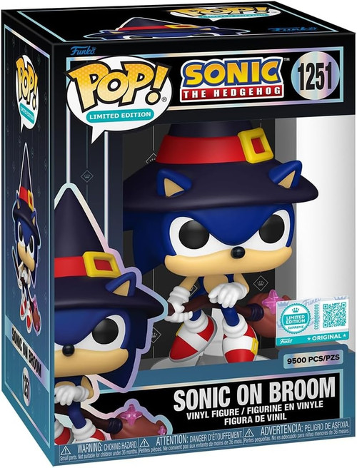 Funko Sonic the Hedgehog POP! Limited Edition Sonic on Broom Vinyl Figure #1251、ToyWiz、kayou