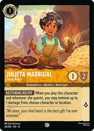 Julieta Madrigal - Caring Baker (24/204) - Wilds Unknown Cold Foil、Ravensburger、kayou
