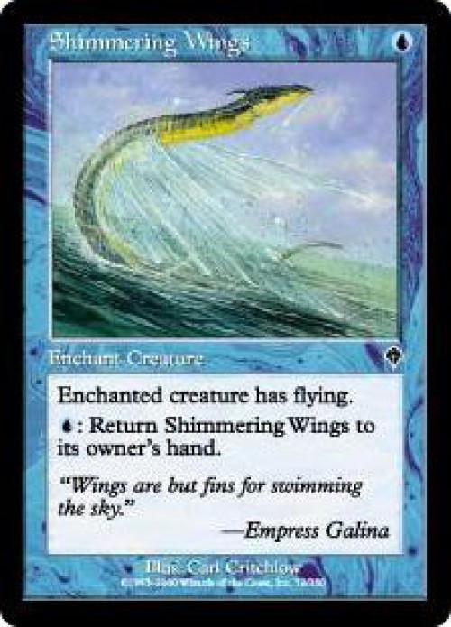 MtG Invasion Common Shimmering Wings #72、ToyWiz、kayou