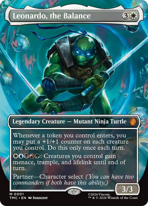 Leonardo, the Balance (Borderless Art) | Teenage Mutant Ninja Turtles Eternal、Magic: The Gathering、kayou