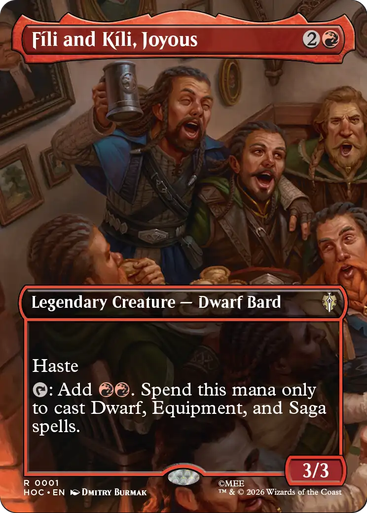 Fíli and Kíli, Joyous (Borderless Scene) | The Hobbit Commander、Magic: The Gathering、kayou