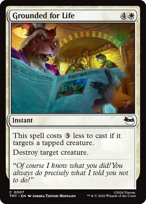 Grounded for Life (Foil) | Teenage Mutant Ninja Turtles、Magic: The Gathering、kayou