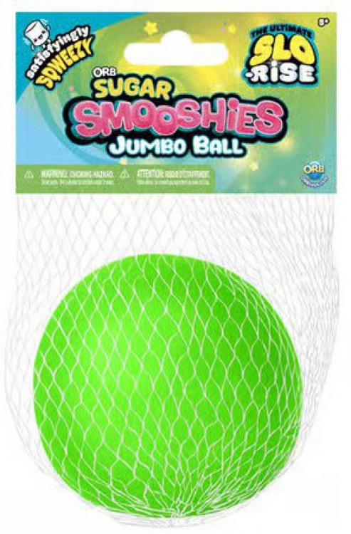Sugar Smooshies Jumbo Ball GREEN 3-Inch Squeeze Toy Ultimate Slo-Rise!、ToyWiz、kayou