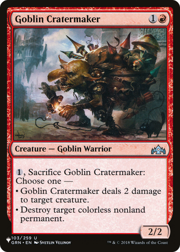 Goblin Cratermaker (LIST-103/259) - The List、Wizards of the Coast、kayou
