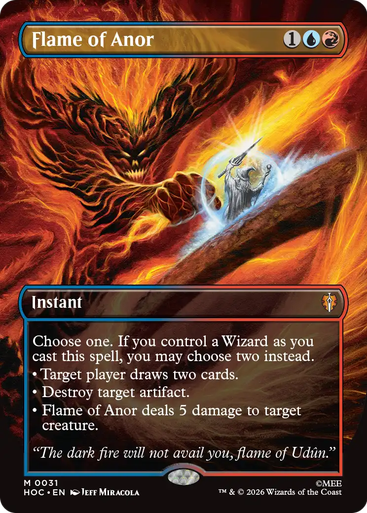 Flame of Anor (Borderless Art) | The Hobbit Commander、Magic: The Gathering、kayou