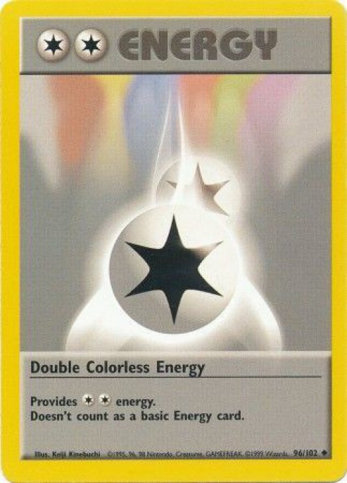 Pokemon Base Set Uncommon Double Colorless Energy #96 Moderately Played、ToyWiz、kayou