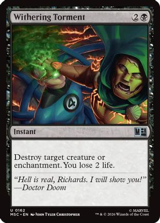 Withering Torment (MSC-162) - Commander: Marvel Super Heroes、Wizards of the Coast、kayou