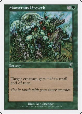 Monstrous Growth (7ED-258) - 7th Edition Foil、Wizards of the Coast、kayou