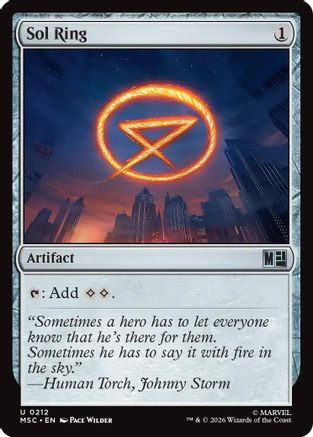 Sol Ring (0212) (MSC-212) - Commander: Marvel Super Heroes、Wizards of the Coast、kayou