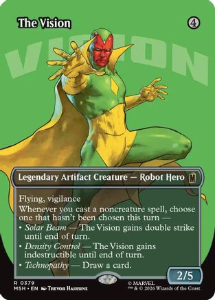 The Vision (Borderless) (MSH-379) - Marvel Super Heroes、Wizards of the Coast、kayou