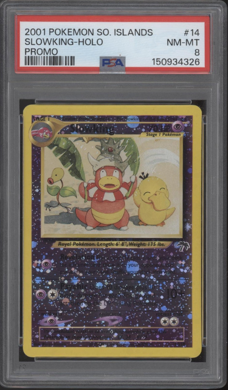 Slowking Pokemon Southern Islands Promo Holo #14 PSA 8、Collector Store LLC Gaming、kayou