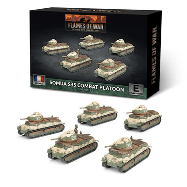 Flames of War - French: Somua S35 Combat Tank Platoon、Gale Force Nine、kayou