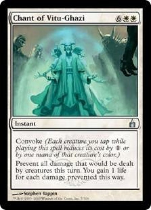 MtG Trading Card Game Ravnica: City of Guilds Uncommon Chant of Vitu-Ghazi #7 Lightly Played、ToyWiz、kayou