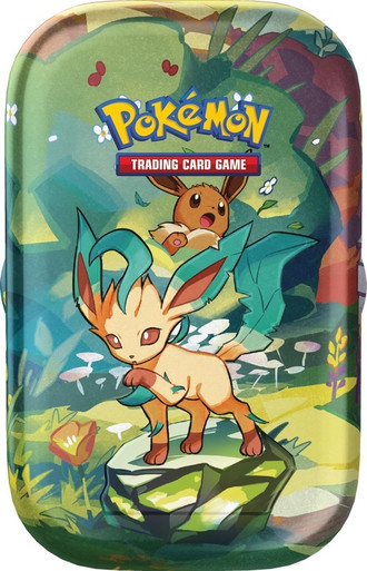 EMPTY Prismatic Evolutions Mini Tin - Leafeon、Pokemon、kayou