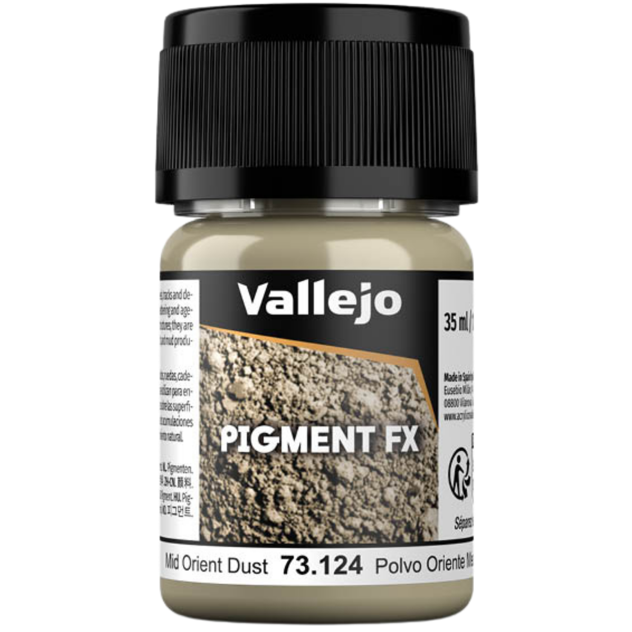 Acrylicos Vallejo: Mid Orient Dust - Pigment FX 35ml、Acrylicos Vallejo, S.L.、kayou