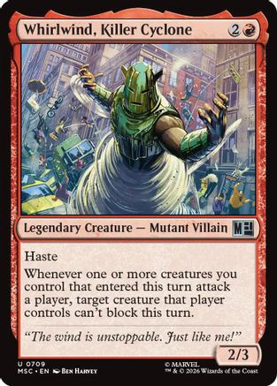 Whirlwind, Killer Cyclone (MSC-709) - Commander: Marvel Super Heroes、Wizards of the Coast、kayou