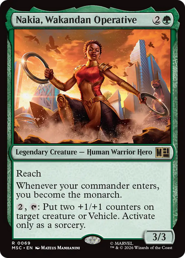 Nakia, Wakandan Operative (Surge Foil) | Marvel Super Heroes Commander、Magic: The Gathering、kayou