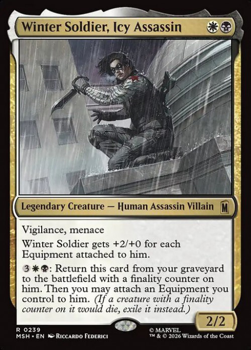 MtG Marvel Super Heroes Rare Winter Soldier, Icy Assassin #239、ToyWiz、kayou