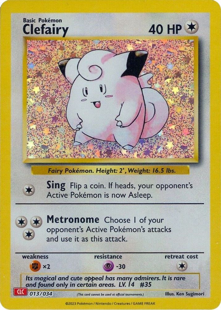Pokemon Trading Card Game Classic Classic Collection Clefairy #13 CLC、ToyWiz、kayou