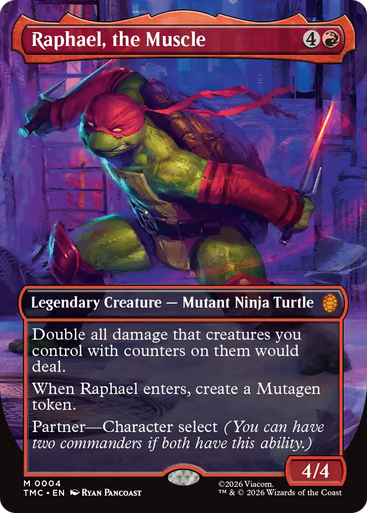 Raphael, the Muscle (Borderless Art Foil) | Teenage Mutant Ninja Turtles Eternal、Magic: The Gathering、kayou